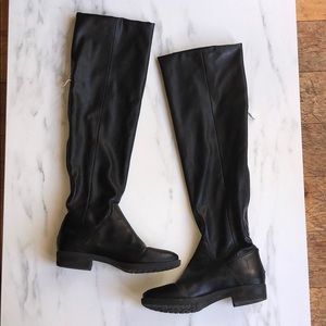 Over the knee. Leather BCBG boots